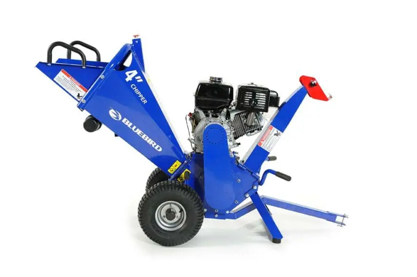 3 or 14 hp BlueBird Wood Chipper Patented Twin Blade Drum System Honda GX390 or Kohler Ch440 Engine CH400H & CH400K.