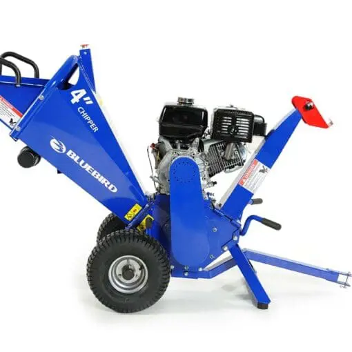 3 or 14 hp BlueBird Wood Chipper Patented Twin Blade Drum System Honda GX390 or Kohler Ch440 Engine CH400H & CH400K.