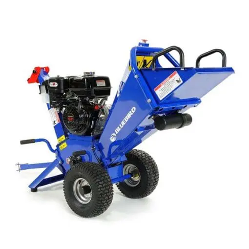 13 or 14 hp BlueBird Wood Chipper Patented Twin Blade Drum System Honda GX390 or Kohler Ch440 Engine CH400H & CH400K.