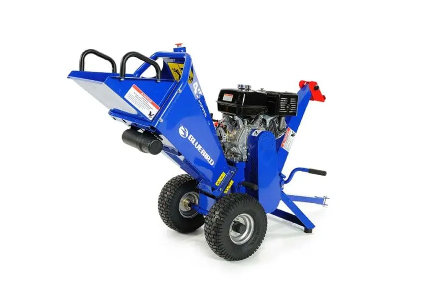 3 or 14 hp BlueBird Wood Chipper Patented Twin Blade Drum System Honda GX390 or Kohler Ch440 Engine CH400H & CH400K.