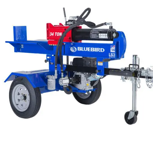 34 Ton BlueBird Gen II Log Splitter Horizontal and Vertical Honda or Kohler Engine LS34H.